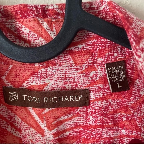 Tori Richard | Men's 100% Cotton Hawaiian Floral Button Down Shirt Size Large - Picture 3 of 7